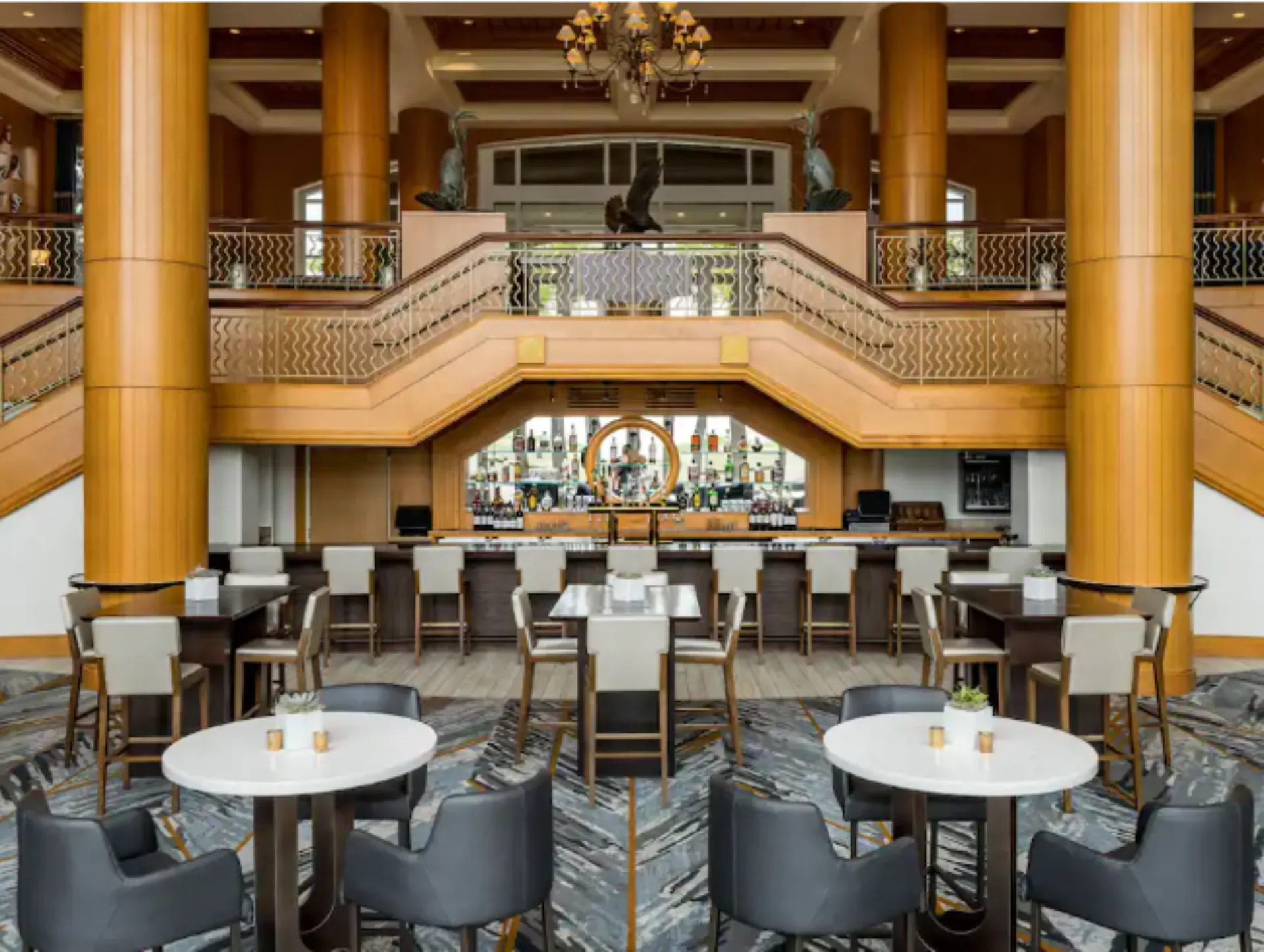 Hotel lobby bar