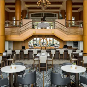 Hotel lobby bar